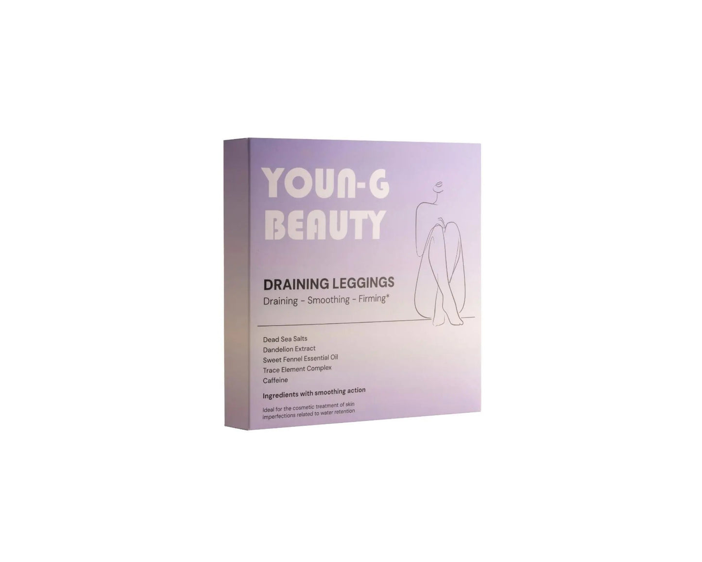 YOUN-G Draining Leggings product box – anti-cellulite treatment for legs