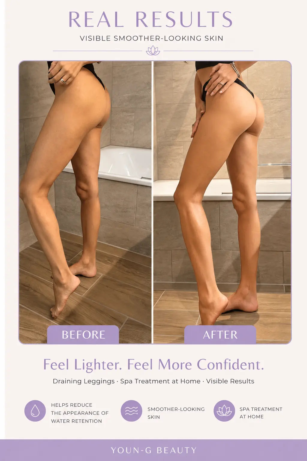 DRAINING LEGGINGS – Anti-Cellulite & Firming Treatment (One Size)